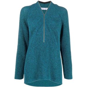Proenza Schouler, Dames, Truien, Blauw, Maat: M Katoen,