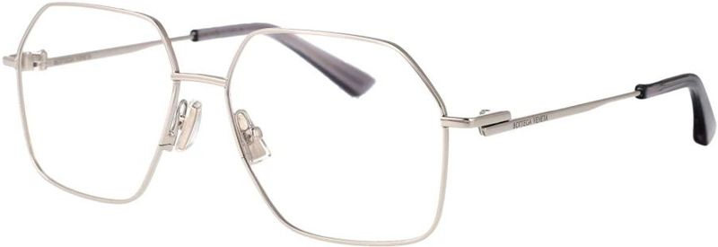 Bottega Veneta - Geometric Optical Frame - Bril - Grijs - 55 mm Lensdiameter