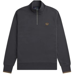 Fred Perry, Heren, Sweatshirts & Hoodies, Grijs, Maat: S Katoen,