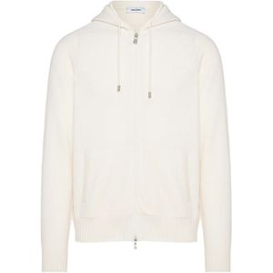 Gran Sasso, Heren, Sweatshirts & Hoodies, Wit, Maat: 2XL Wol,