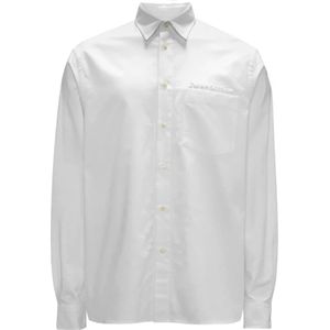 JW Anderson, Heren, Overhemden, Wit, Maat: L Katoen,