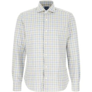 Barba, Heren, Overhemden, Blauw, Maat: M