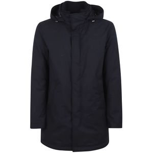 Herno, Heren, Jassen, Blauw, Maat: L Wol,
