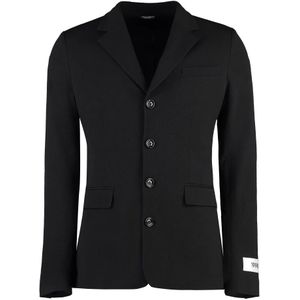 Dolce & Gabbana, Heren, Jassen, Zwart, Maat: M Katoen,