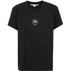 Stella McCartney, Dames, Tops, Zwart, Maat: 2XS Katoen,