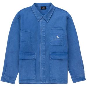 Mauna Kea, Heren, Overhemden, Blauw, Maat: S Katoen,