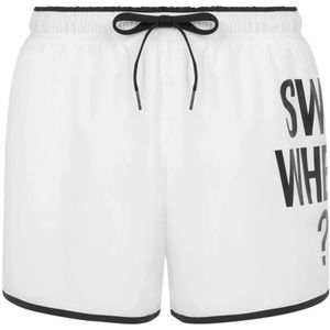 Moschino, Heren, Badkleding, Wit, Maat: M