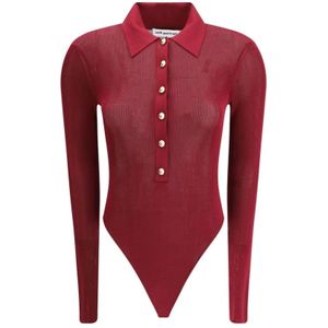 Self Portrait, Dames, Tops, Rood, Maat: S Viscose,