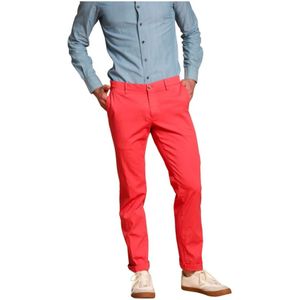 Mason's, Heren, Broeken, Rood, Maat: 4XL Satijn,