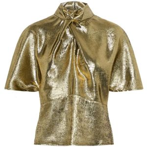 Soaked in Luxury, Dames, Blouses & Shirts, Geel, Maat: M