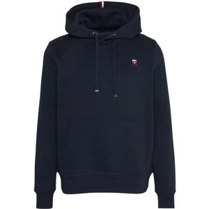 Tommy Hilfiger, Heren, Sweatshirts & Hoodies, Blauw, Maat: S Katoen,