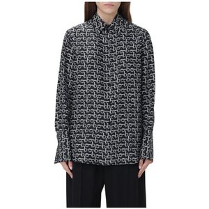 Burberry, Dames, Blouses & Shirts, Veelkleurig, Maat: 2XS Zijde,