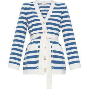 Posse, Dames, Truien, Blauw, Maat: XS Viscose,