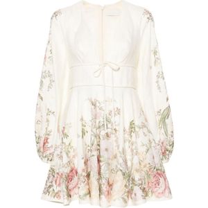 Zimmermann, Dames, Jurken, Veelkleurig, Maat: M Linnen,