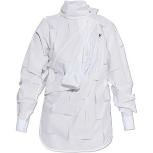 Vivienne Westwood, Dames, Blouses & Shirts, Wit, Maat: 3XS Katoen,