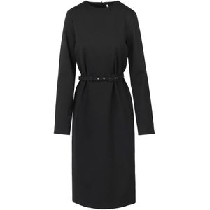Liviana Conti, Dames, Jurken, Zwart, Maat: XS Leer,