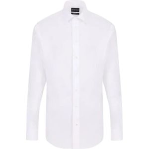Emporio Armani, Heren, Overhemden, Wit, Maat: L Katoen,