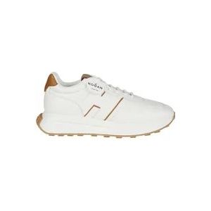 Hogan Leren hardloopschoenen in Bordeaux , White , Dames , Maat: 37 EU