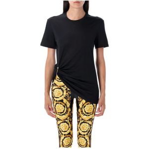 Versace, Dames, Tops, Zwart, Maat: XS Katoen,