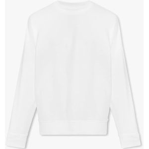 Diesel, Heren, Sweatshirts & Hoodies, Wit, Maat: 2XL Katoen,