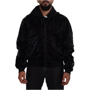 Dolce & Gabbana, Heren, Sweatshirts & Hoodies, Zwart, Maat: M Katoen,