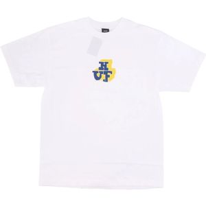 Huf, Heren, Tops, Wit, Maat: M Katoen,