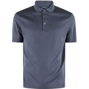 Herno, Heren, Tops, Blauw, Maat: XL Katoen,