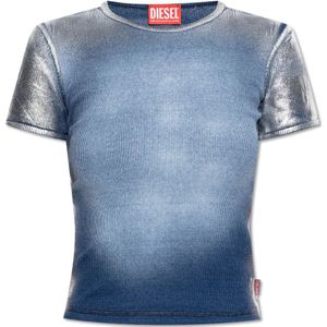 Diesel, Dames, Tops, Blauw, Maat: XS Katoen,