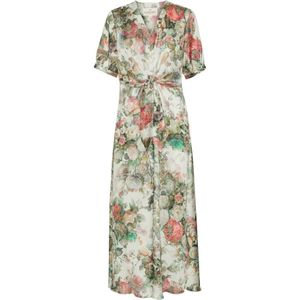 Karmamia, Dames, Jurken, Veelkleurig, Maat: XS Satijn,