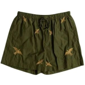 Baziszt, Heren, Badkleding, Groen, Maat: XL Katoen,