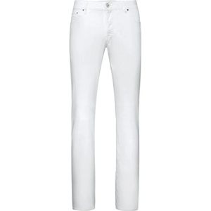 Jacob Cohën, Heren, Broeken, Wit, Maat: W31 Denim,