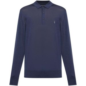 AllSaints, Heren, Truien, Blauw, Maat: XS Wol,