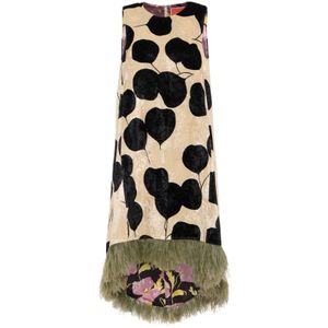 La DoubleJ, Dames, Jurken, Beige, Maat: XS Velours,