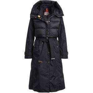 Parajumpers, Dames, Mantels, Blauw, Maat: XS Nylon,