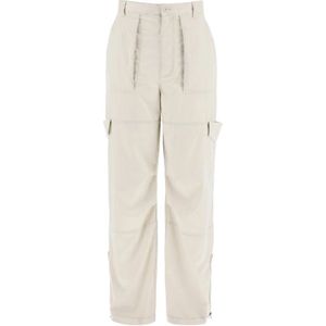 Acne Studios, Heren, Broeken, Beige, Maat: XL Poliester,