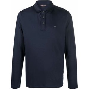Michael Kors, Heren, Tops, Blauw, Maat: XL Katoen,