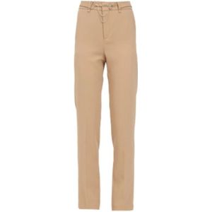 Liu Jo, Dames, Broeken, Bruin, Maat: XS Poliester,