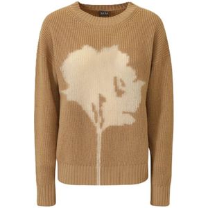 Max Mara, Dames, Truien, Bruin, Maat: S Wol,