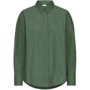 Ichi, Dames, Blouses & Shirts, Groen, Maat: XS