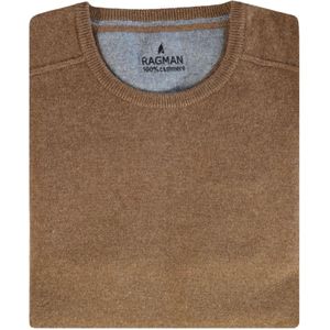 Ragman, Heren, Truien, Bruin, Maat: XL Kasjmier,