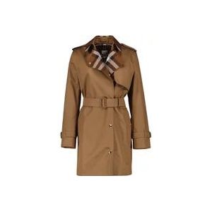 Burberry Klassieke Lange Trenchcoat , Brown , Dames , Maat: XS