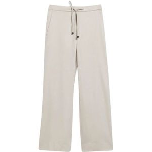 Max Mara, Dames, Broeken, Beige, Maat: 2XS Wol,