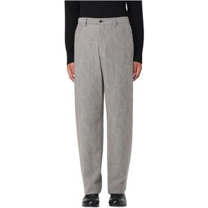 Giorgio Armani, Heren, Broeken, Beige, Maat: M Wol,