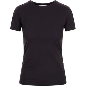 Sportmax, Dames, Tops, Zwart, Maat: L Polyamide,