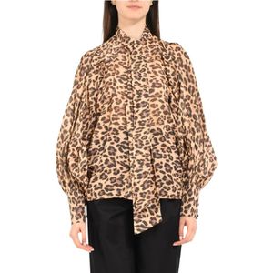 Actualee, Dames, Blouses & Shirts, Veelkleurig, Maat: 2XS Katoen,