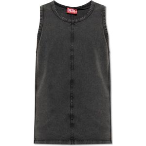 Diesel, Heren, Tops, Grijs, Maat: L Katoen,