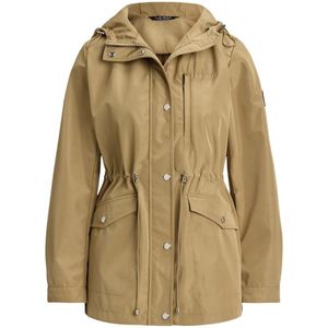Lauren Ralph Laurenvoor vrouwen. 297979519001 Anorak met beige kap (XS), Casual, Polyester