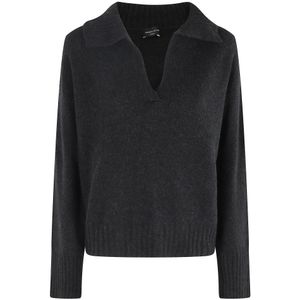 Roberto Collina, Dames, Truien, Zwart, Maat: XS Wol,