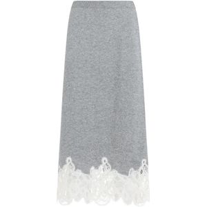 Fabiana Filippi, Dames, Rokken, Grijs, Maat: 2XS Wol,