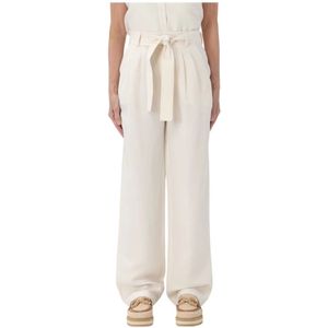 Woolrich, Dames, Broeken, Wit, Maat: S Katoen,